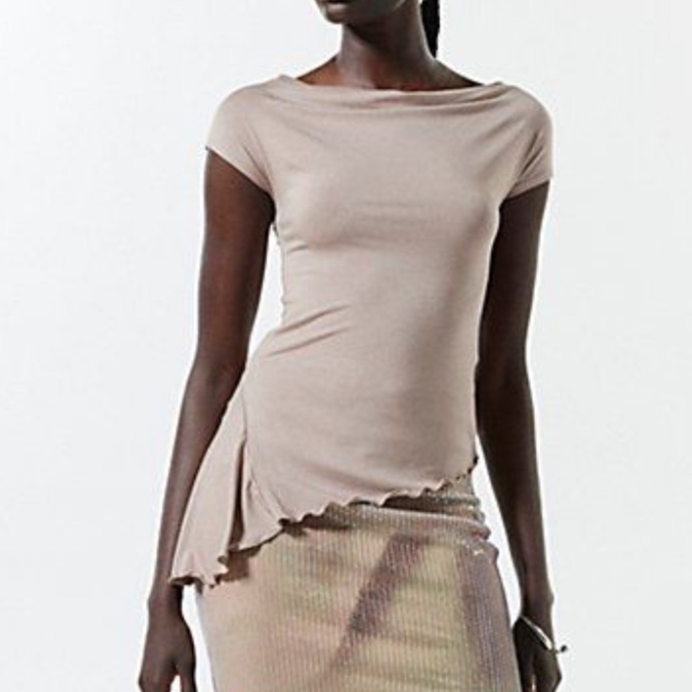Silence + Noise Lori Cowl Neck Top